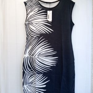 NWT Angvns Bodycon Pencil Dress Sleeveless Knee Length Stretch Sz XXL